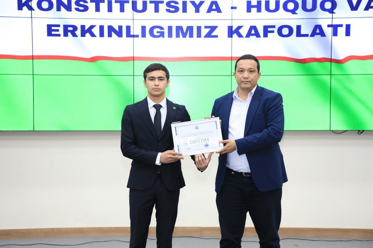 "Konstitutsiya-huquq va erkinligimiz kafolati" mavzusida tadbir boʻlib oʻtdi